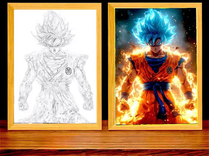 Aura Saiyan Cuadro LED Ultra Instinto